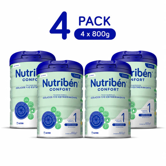 Nutribén Confort 1 -aloitusmaito, 4 x 800 g