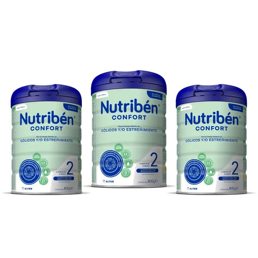 Nutribén Confort 2 Jatkomaito, 3 x 800 g