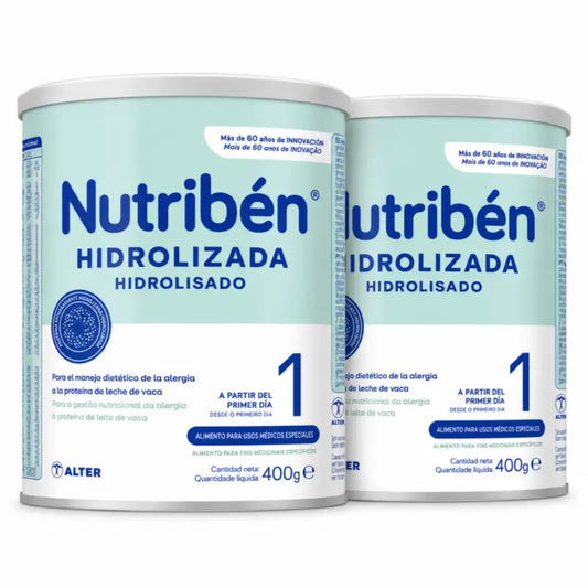 Nutribén Hydrolyzed 1 Aloitusmaito, 2 x 400 g