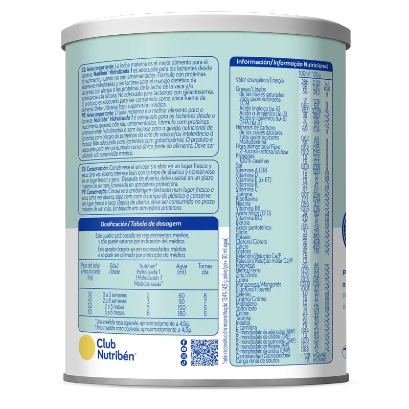 Nutribén Hydrolyzed 1 Aloitusmaito, 400 g