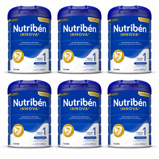Nutribén Innova 1 Top Protein -alkumaito, 6 x 800 g