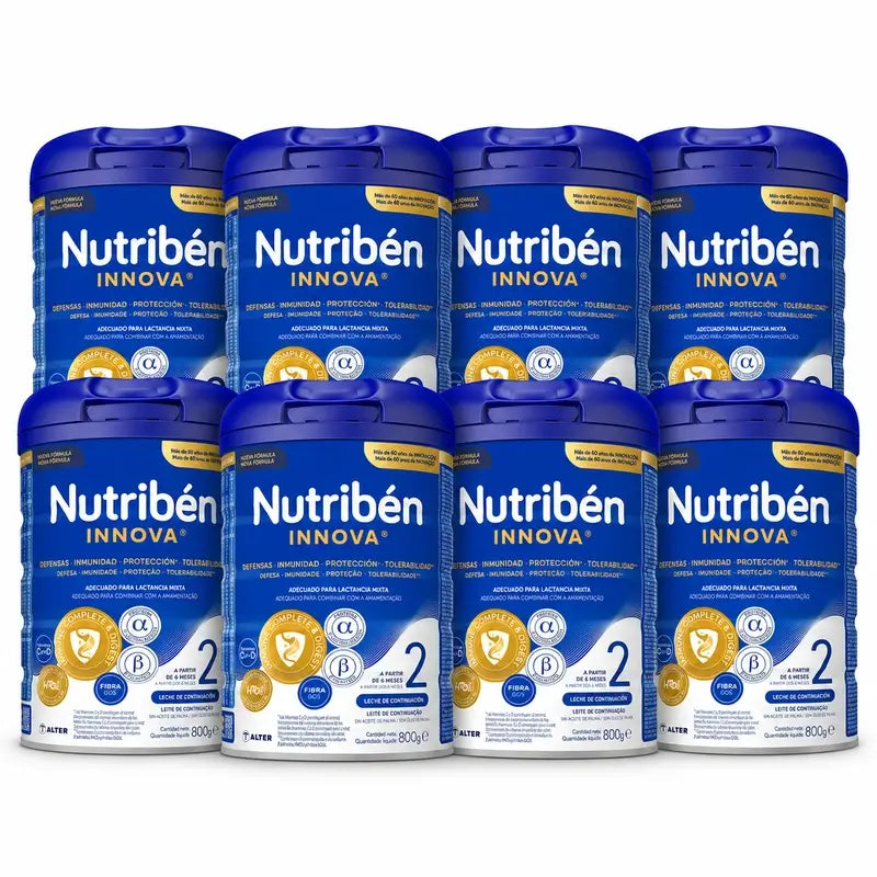 Nutribén Innova 2 Jatkomaitoseos, 8 x 800 g