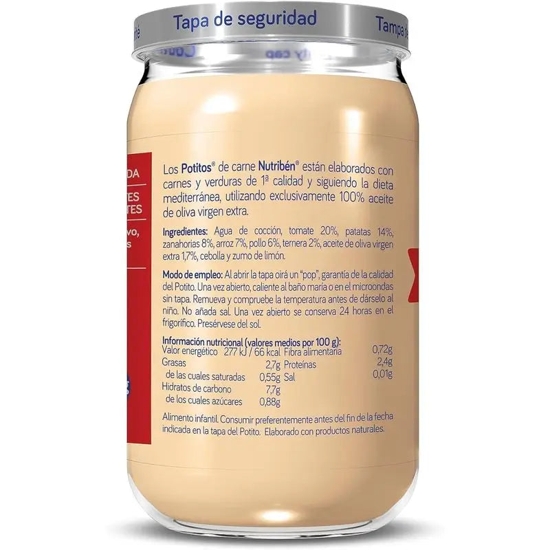 Nutriben Potito -kananpoikaa ja vihanneksia, 235 g