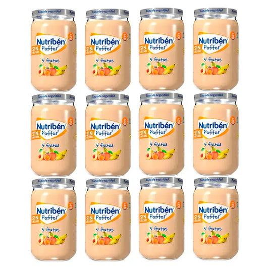 Nutriben Potito 4 hedelmää, 12 x 235 g