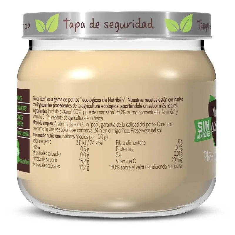 Nutriben vauvoille tarkoitettu banaanin ja omenan sose, 120 g
