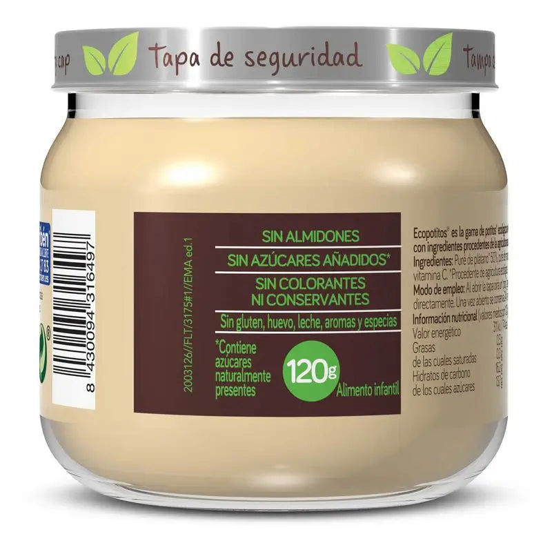 Nutriben vauvoille tarkoitettu banaanin ja omenan sose, 120 g