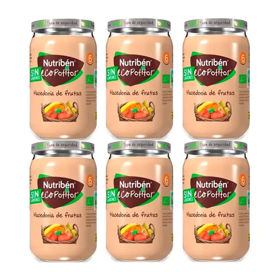 Nutriben Potito Ecopotito -hedelmäsalaatti, 6 x 235 g