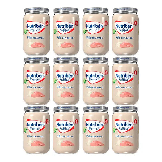 Nutriben Potito – kanaa ja riisiä, 12 x 235 g
