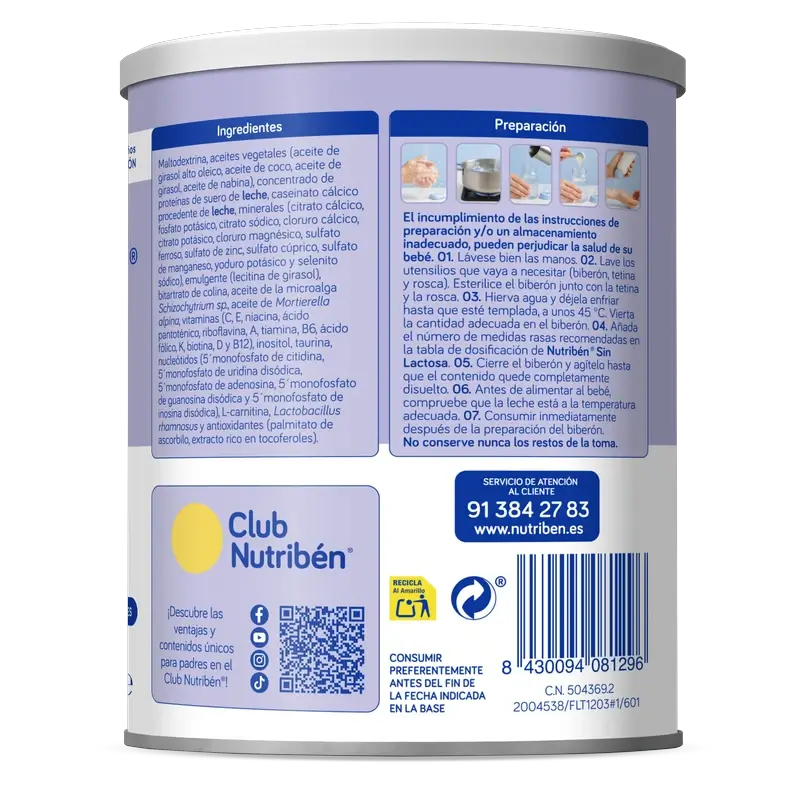 Nutribén laktoositon maito, 400 g