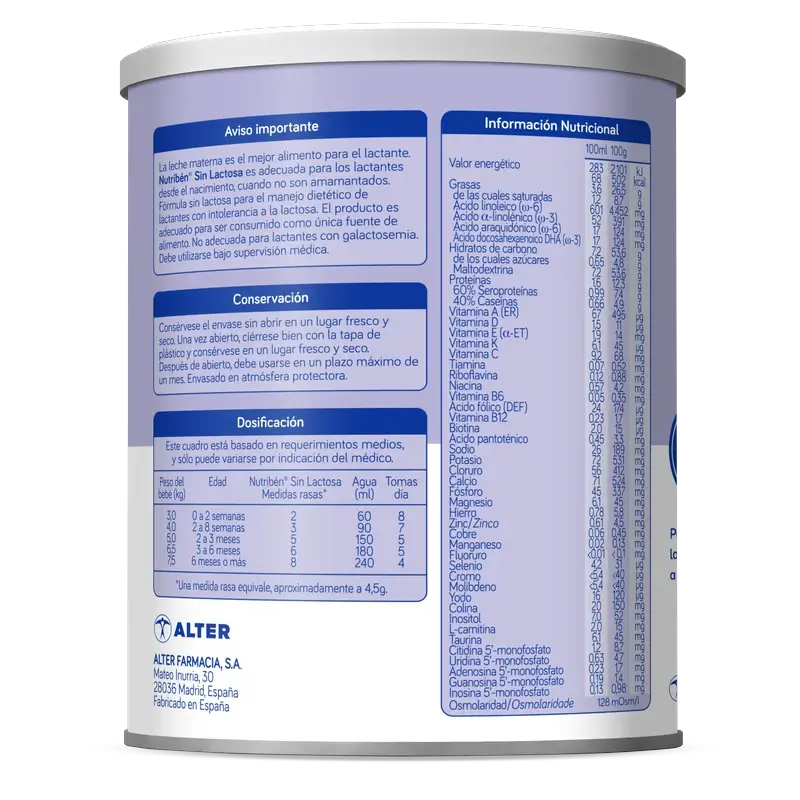 Nutribén laktoositon maito, 400 g