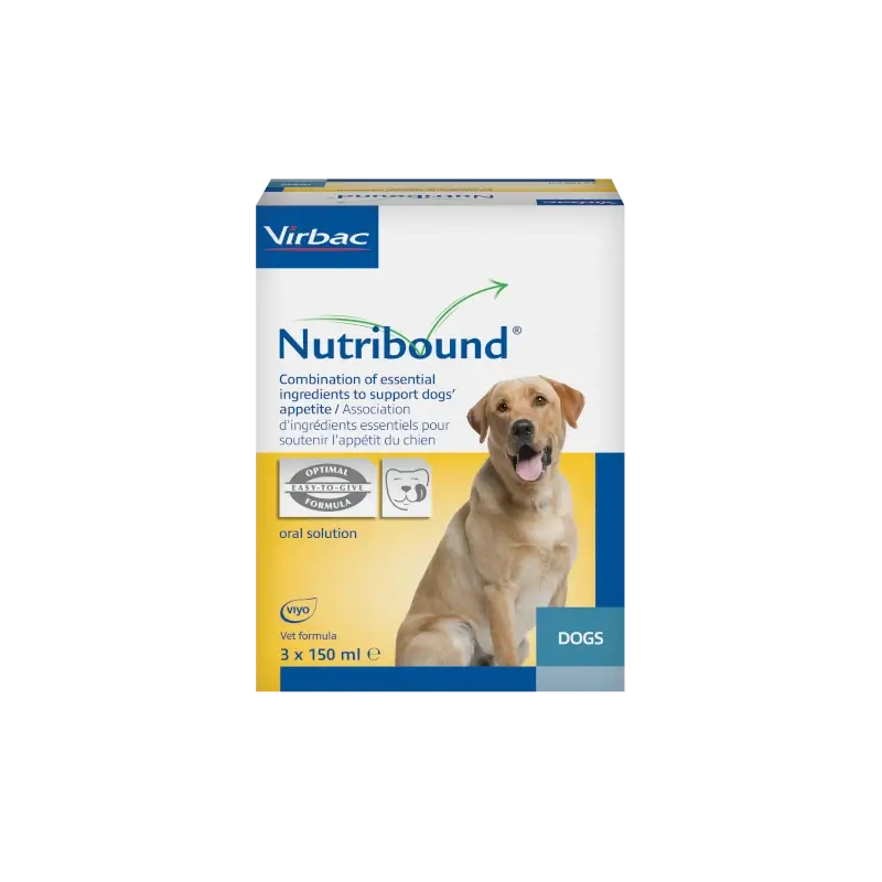 Virbac Nutribound Koirat, 3 x 150 ml:n pakkaus