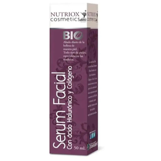 Nutriox kasvojen seerumi, jossa on hyaluronihappoa ja kollageenia, 50 ml.