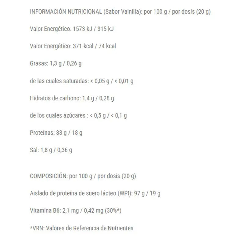 Nutrisport Iso Wey Cero Cero Neutro, 1 kg