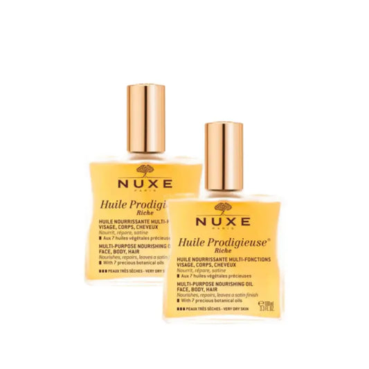 Nuxe Huile Prodigieuse Rikas öljysuihke, 2 x 100 ml:n pakkaus