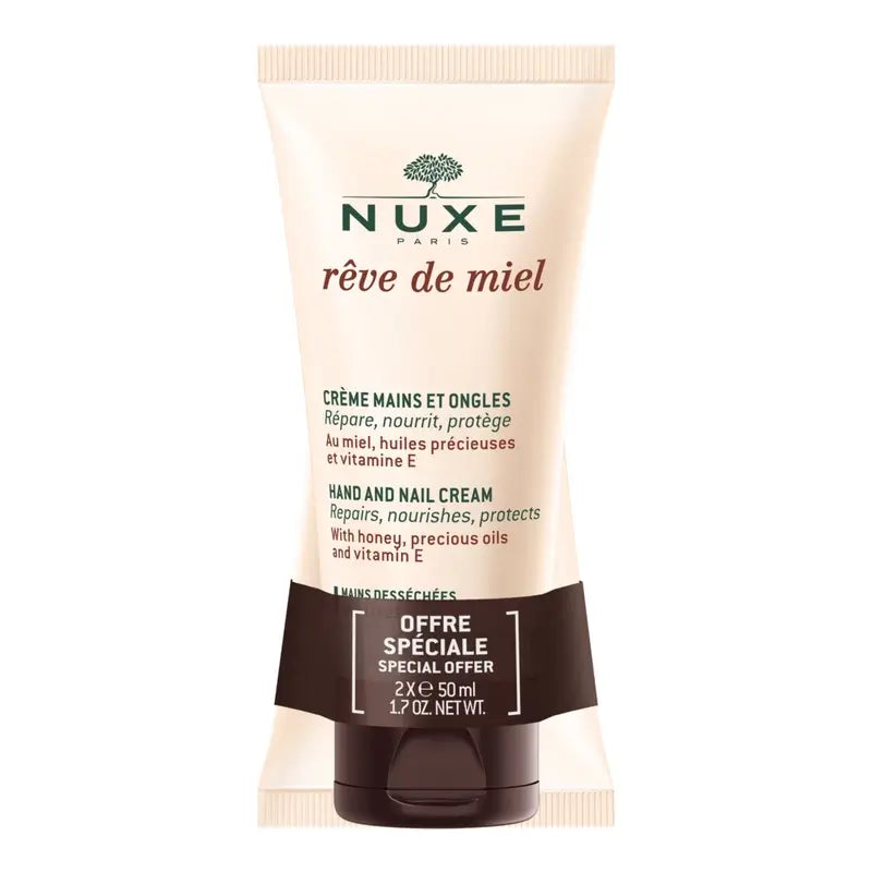 Nuxe Reve de Miel Duplo käsien ja kynsien voide 2 x 50 ml