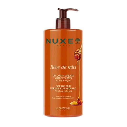 Nuxe Rêve de Miel kasvojen ja vartalon puhdistusgeeli 750 ml