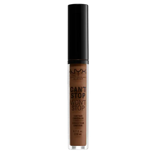 Nyx: pitkäkestoinen, ei-komedogeeninen peitevoide Can’t Stop Won’t Stop, sävy 19 Mocha, erittäin tummalle iholle, 3,5 ml