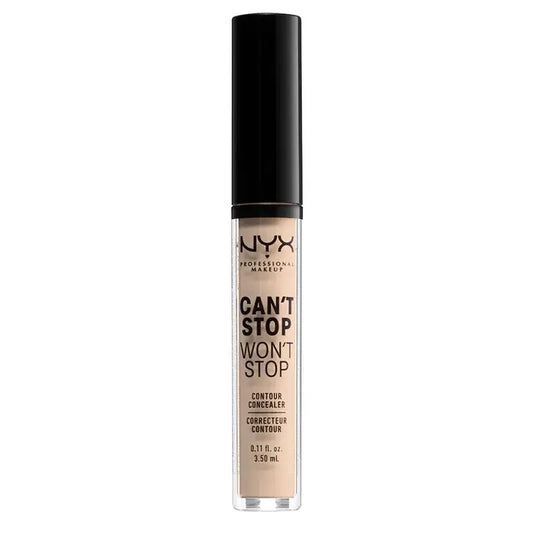 Nyx:n pitkäkestoinen, ei-komedogeeninen peitevoide Can’t Stop Won’t Stop, sävy 2 Alabaster vaalealle iholle, 3,5 ml