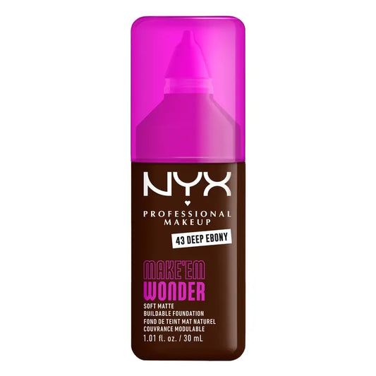 Nyx Cosmetics Make Em Wonder -meikkivoide, Deep Ebony, 30 ml