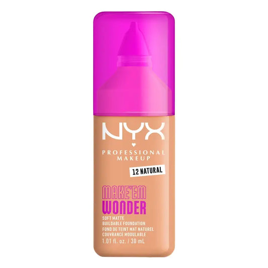 Nyx Cosmetics Make Em Wonder Natural -meikkivoide, 30 ml