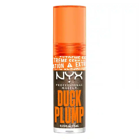Nyx Duck Plump High Pigment Lip Gloss – volyymia antava kiiltävä huulikiilto, Glitter Brown 21, 7 ml