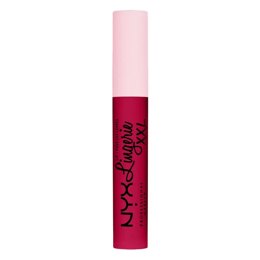 Nyx Lip Lingerei XXL -nestemäinen huulipuna, pitkäkestoinen, 100 % peittävyys, mattapinta, 16 tuntia. Sävy: Strip N Tease, 4 ml