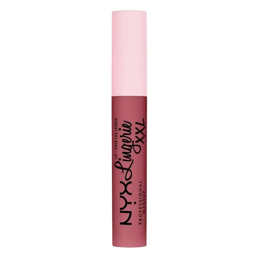 Nyx Lip Lingerei XXL -nestemäinen huulipuna, pitkäkestoinen, mattapintainen, 16 tuntia. Sävy Strip N Tease 04, 4 ml