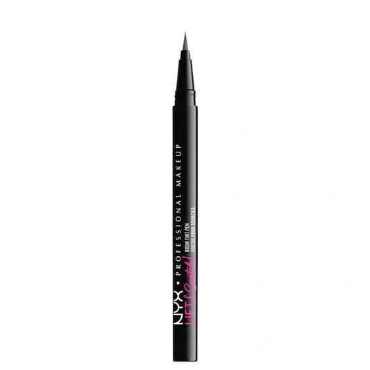 Nyx Lift&Snatch! Brow Tint Pen -kulmakynä, 16 tunnin kesto, vegaaninen koostumus, sävy Black, 1 ml