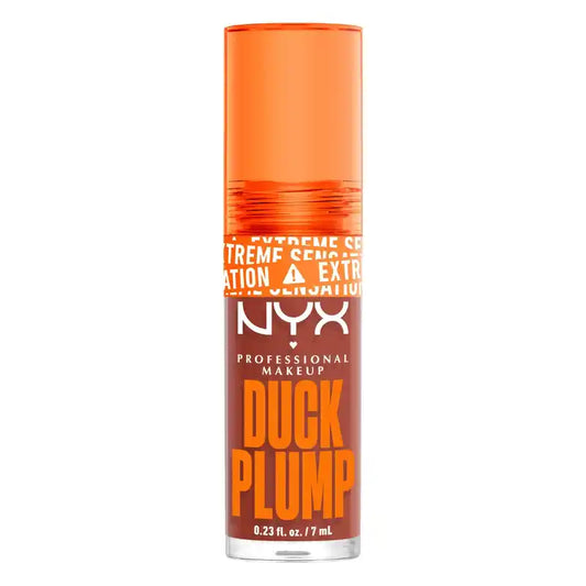 Nyx Nyx Duck Plump High Pigment Lip Gloss, volyymia antava huulikiilto, Brown Of Applause, 7 ml