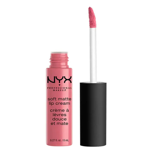 Nyx pitkäkestoinen, kermainen mattahuulipuna Soft Matte Lip Cream, sävy 11 Milan, vaaleanpunainen, 8 ml