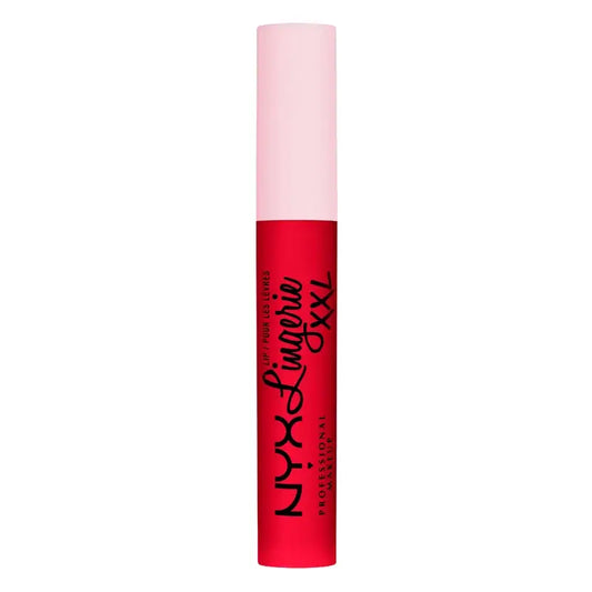 Nyx Lip Lingerie XXL Fuego -huulipuna, pitkäkestoinen, 100 % peittävyys, mattapinta, Untamable-sävy, 4 ml
