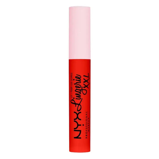 Nyx Lip Lingerie XXL -huulipuna, pitkäkestoinen, matta, sävy On Fuego 27, 4 ml