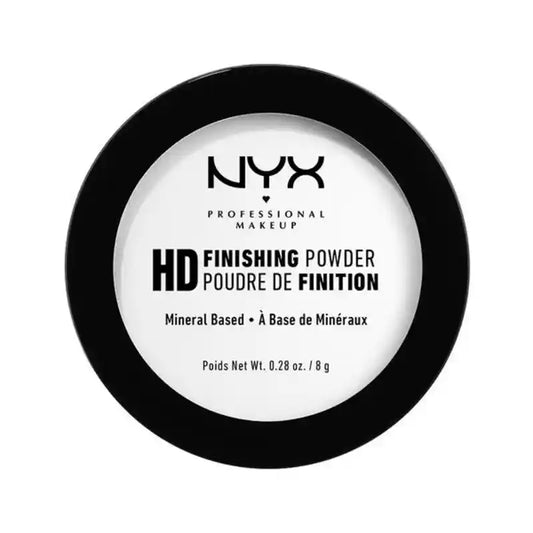 Nyx High Definition Finishing Powder -puuteri, sävy 1 Banana, ihanteellinen meikin kiinnittämiseen, läpikuultava väri, 8 g