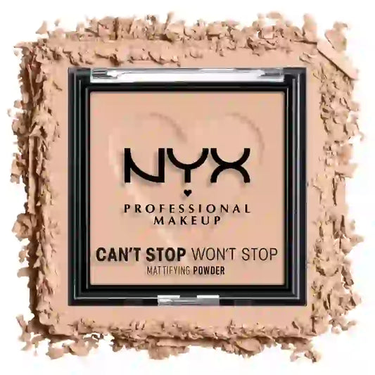 Nyx Can’t Stop Won’t Stop -ammattikäyttöön tarkoitettu mattapintaistaava puuteri, 6 g