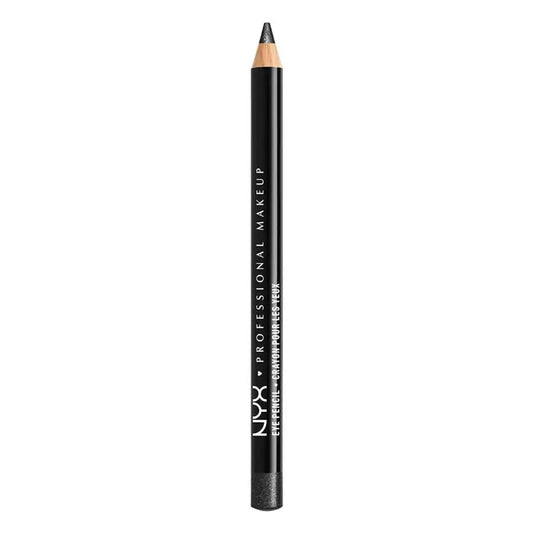 Nyx Slim Eye Pencil -silmärajauskynä, musta, hohtava, 1 g