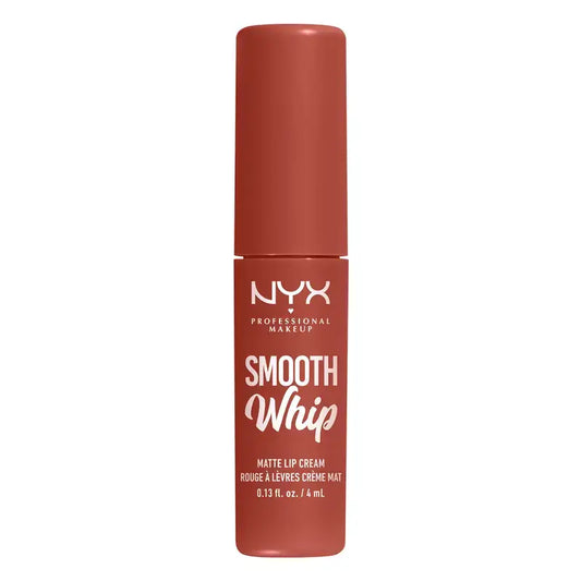 Nyx Smooth Whip Matte Lip Cream, kermainen nestemäinen huulipuna, matta, sävy Pushin, 4 ml