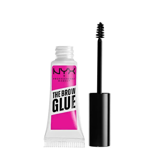 Nyx The Brow Glue, kulmakarvojen kiinnitysgeeli, pitkäkestoinen, sävy 01 läpinäkyvä, 5 g