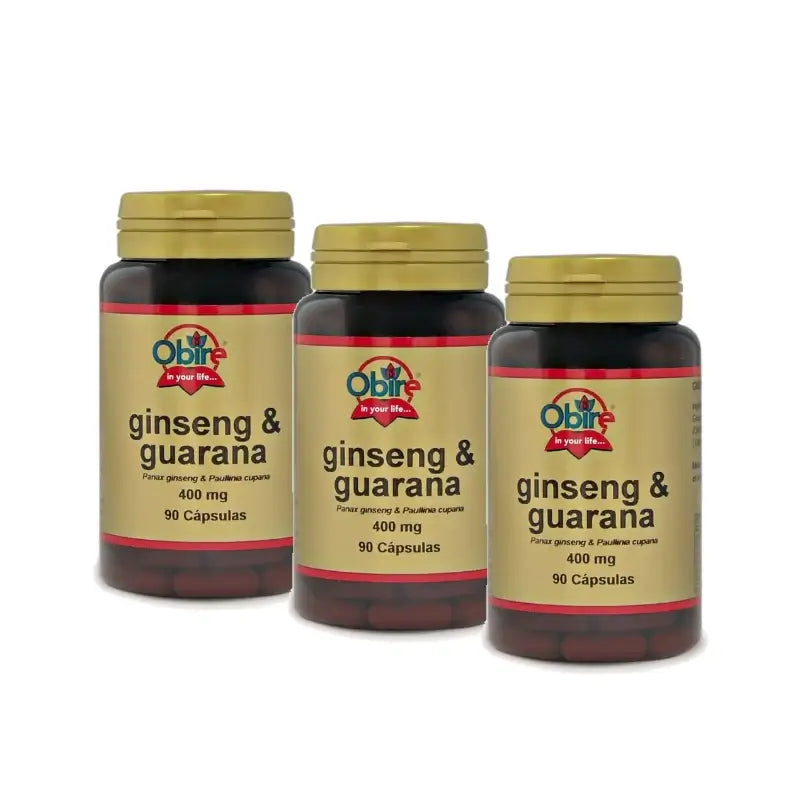 Obire Ginseng & Guarana, 3 x 90 kapselin pakkaus