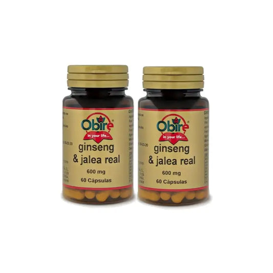 Obire Ginseng & Kuningatarhyytelö, 2 x 60 kapselin pakkaus