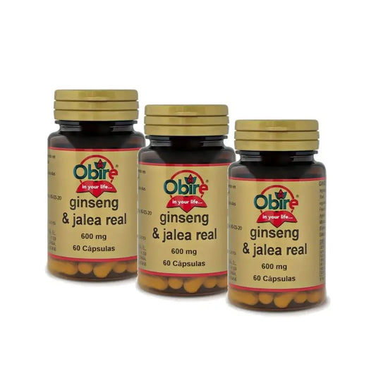 Obire Ginseng & Kuningatarhyytelö, 3 x 60 kapselin pakkaus