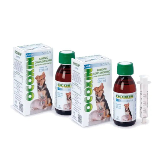 Ocoxin Pets -suun kautta annettava liuos, syöpää hoitava ravintolisä, 2 x 150 ml:n pakkaus