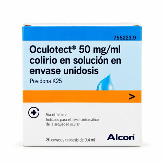 Oculotect 50 mg/ml silmätipat, liuos, 20 yksittäispakkausta