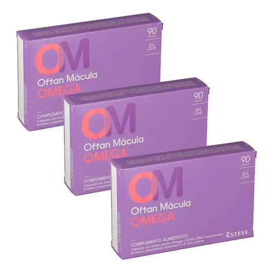 Oftan Mácula Omega -ravintolisä, 3 x 90 kapselia