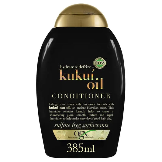 OGX Kukuí-öljyhoitoaine, joka ehkäisee hiuksien pörröisyyttä, 385 ml