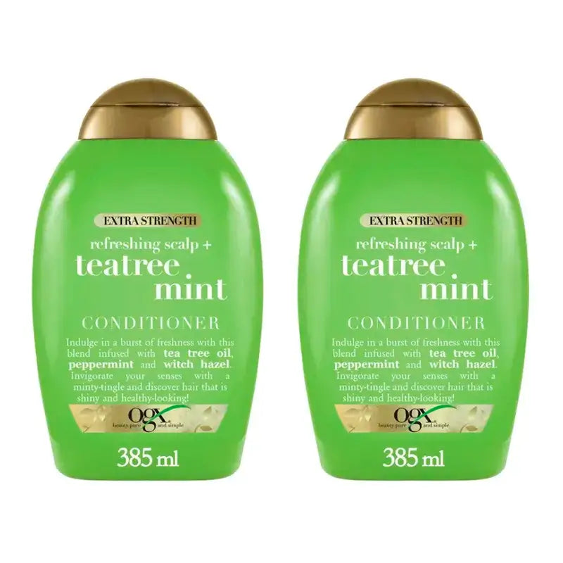 Ogx Ttx-Teatree Mint Extra, 2 x 385 ml:n pakkaus