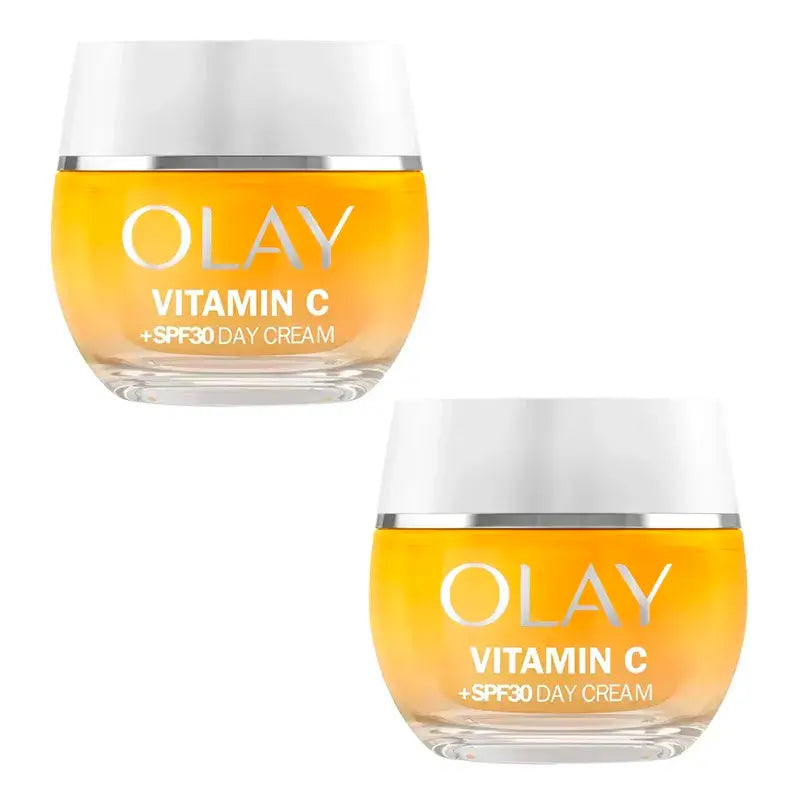 Olay Vitamin C -päivävoide SPF30, 2 x 50 ml:n pakkaus