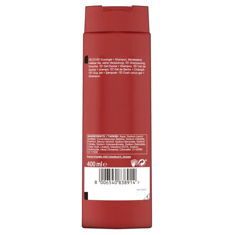 Old Spice Captain 2-in-1-suihkugeeli ja shampoo 400 ml