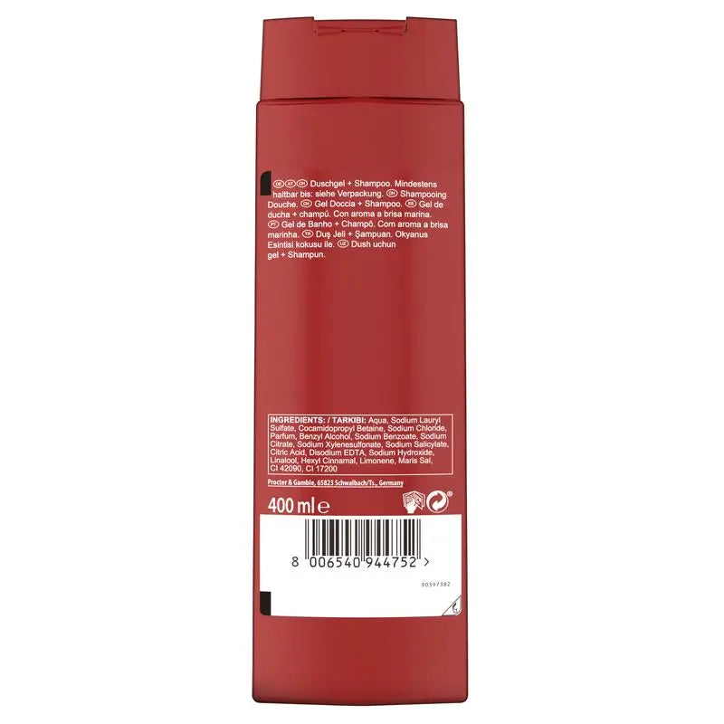 Old Spice Deep Sea -suihkugeeli ja shampo 400 ml
