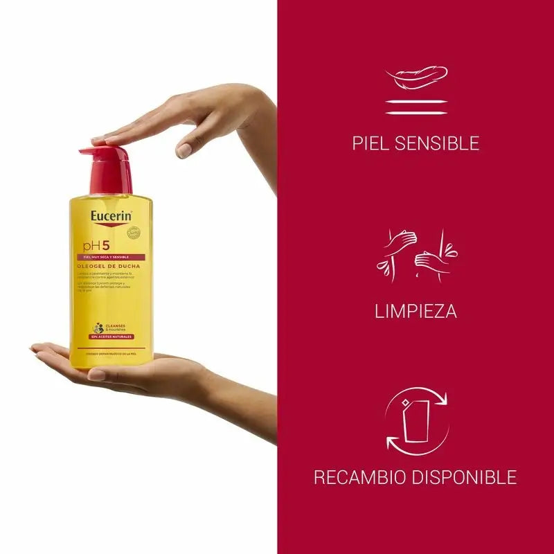 Eucerin Oleogel Ph5 -suihkugeeli, 400 ml