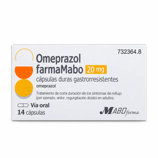 Omeprazol Farmamabo 20 mg, 14 mahahappokestävää kapselia